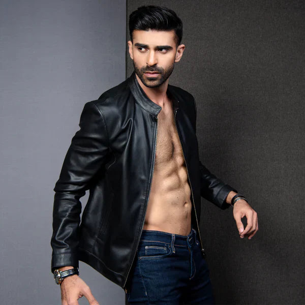 PRINDA Vintage - Biker Genuine Leather Jacket