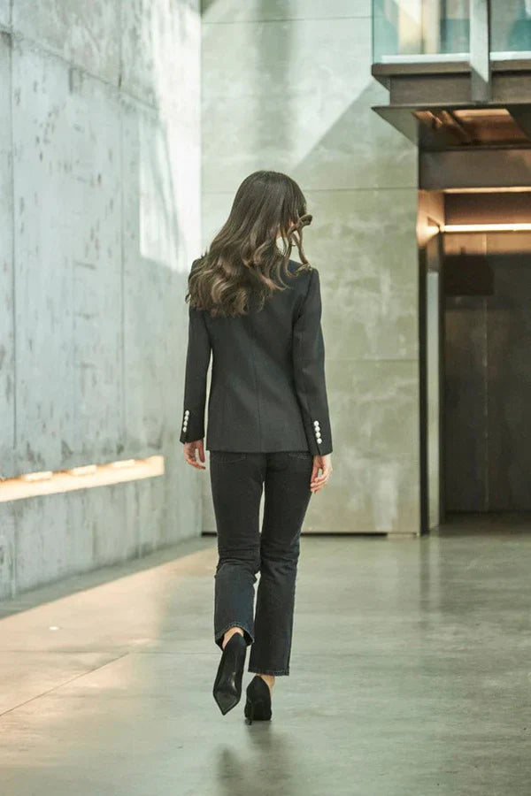 PRINDA Black Women Blazer with Studs