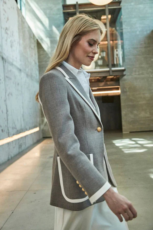 PRINDA One-Buttoned Camel Blazer for Women