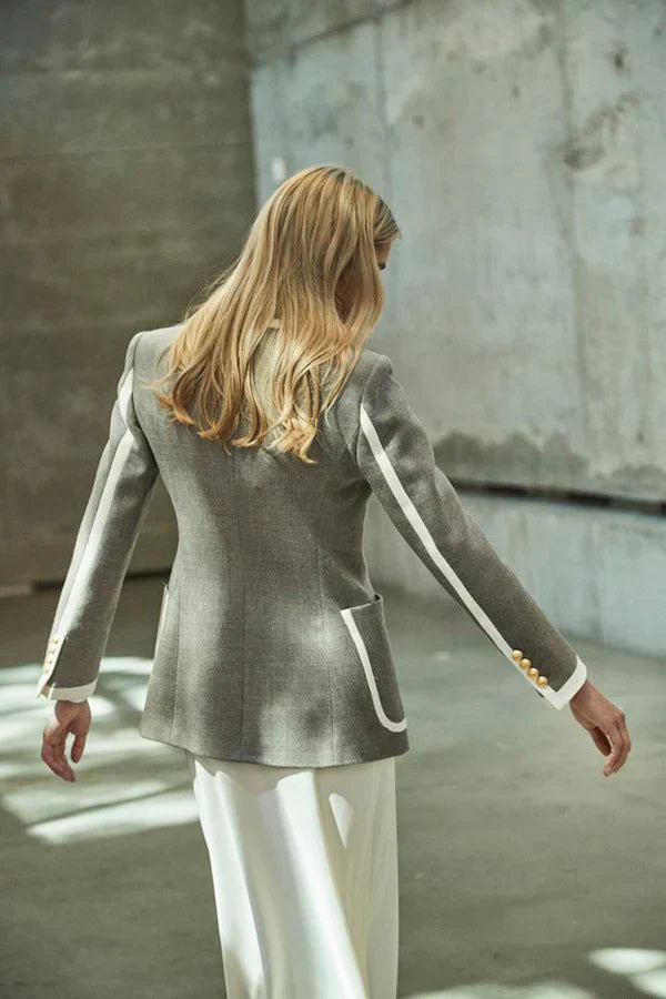 PRINDA One-Buttoned Camel Blazer for Women