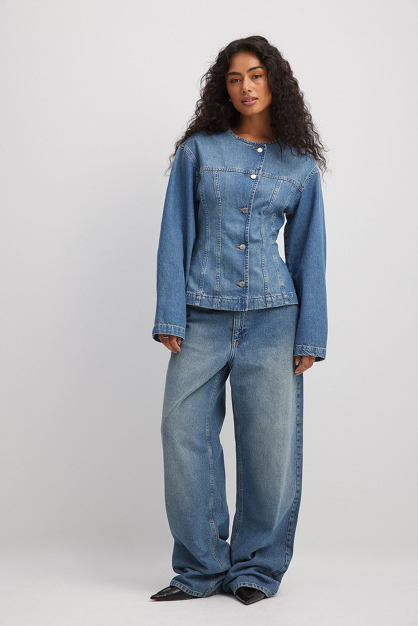 Women Loose Low Waist Long Jeans – Relaxed Baggy Fit, Low-Rise Comfort Denim for Pakistan | PRINDA