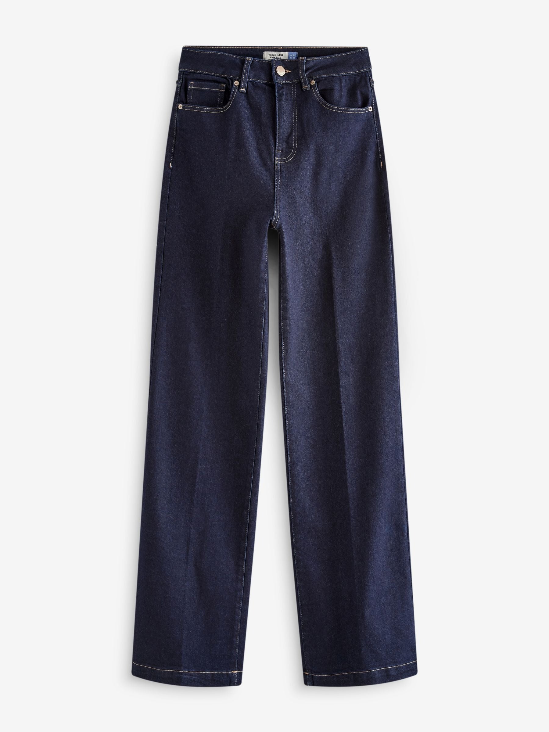 Women Rinse Hourglass Wide Leg Jeans – Trendy High-Waisted Cotton Denim for Pakistan | PRINDA
