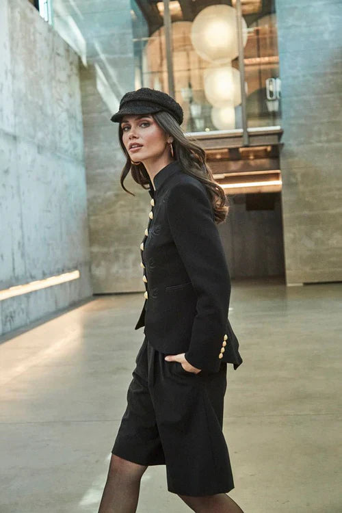 PRINDA Black Military Women Blazer