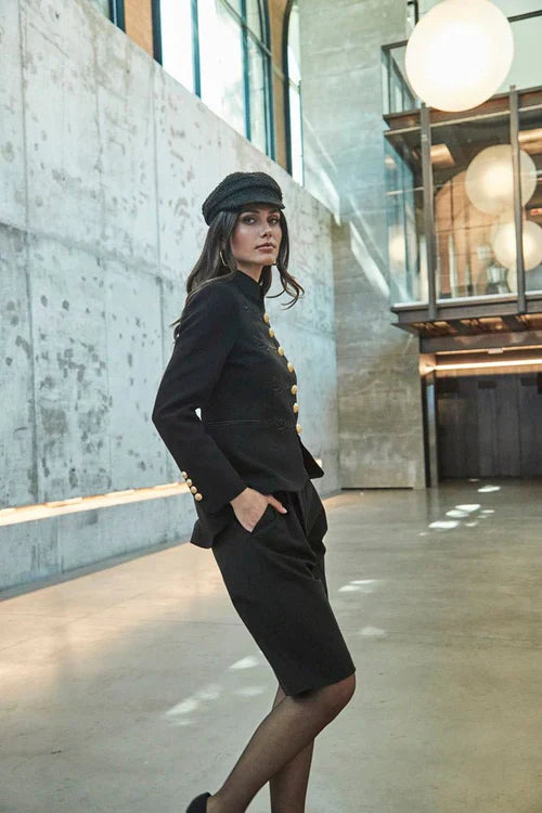 PRINDA Black Military Women Blazer