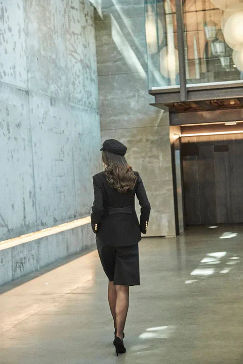 PRINDA Black Military Women Blazer