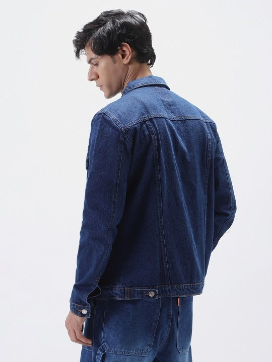 Men’s Regular Fit Sleeveless Washed Denim Jacket by PARINDA – Stylish Vest for Casual Wear in Pakistan
