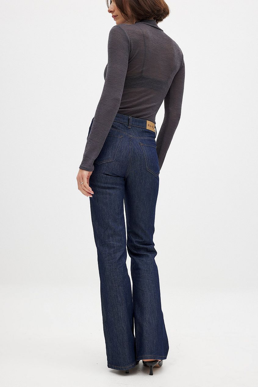 Women High Waist Flared Denim – Leg-Lengthening, Breathable Jeans for Pakistan | PRINDA