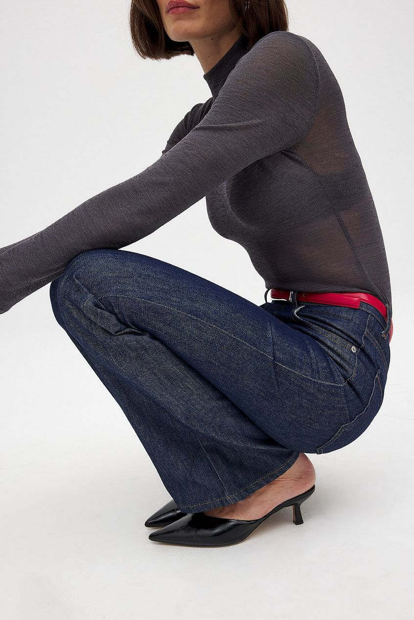 Women High Waist Flared Denim – Leg-Lengthening, Breathable Jeans for Pakistan | PRINDA