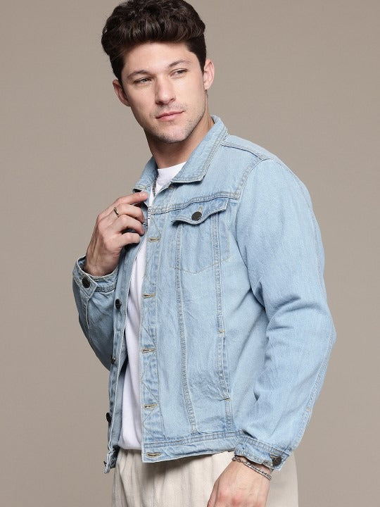 The Life Co. Pure Cotton Denim Jacket – Breathable Everyday Outerwear for Men in Pakistan | PARINDA