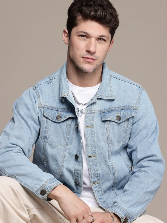 The Life Co. Pure Cotton Denim Jacket – Breathable Everyday Outerwear for Men in Pakistan | PARINDA