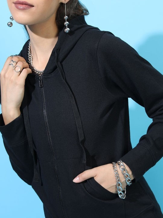 Women Hooded Cotton Zipper — Full-Zip Cotton Hoodie with Kangaroo Pocket | PRINDA Pakistan