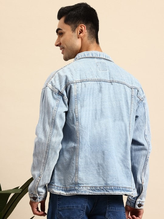 Men Pure Cotton Denim Jacket – Lightweight, Breathable Outerwear for Pakistani Seasons | PARINDA