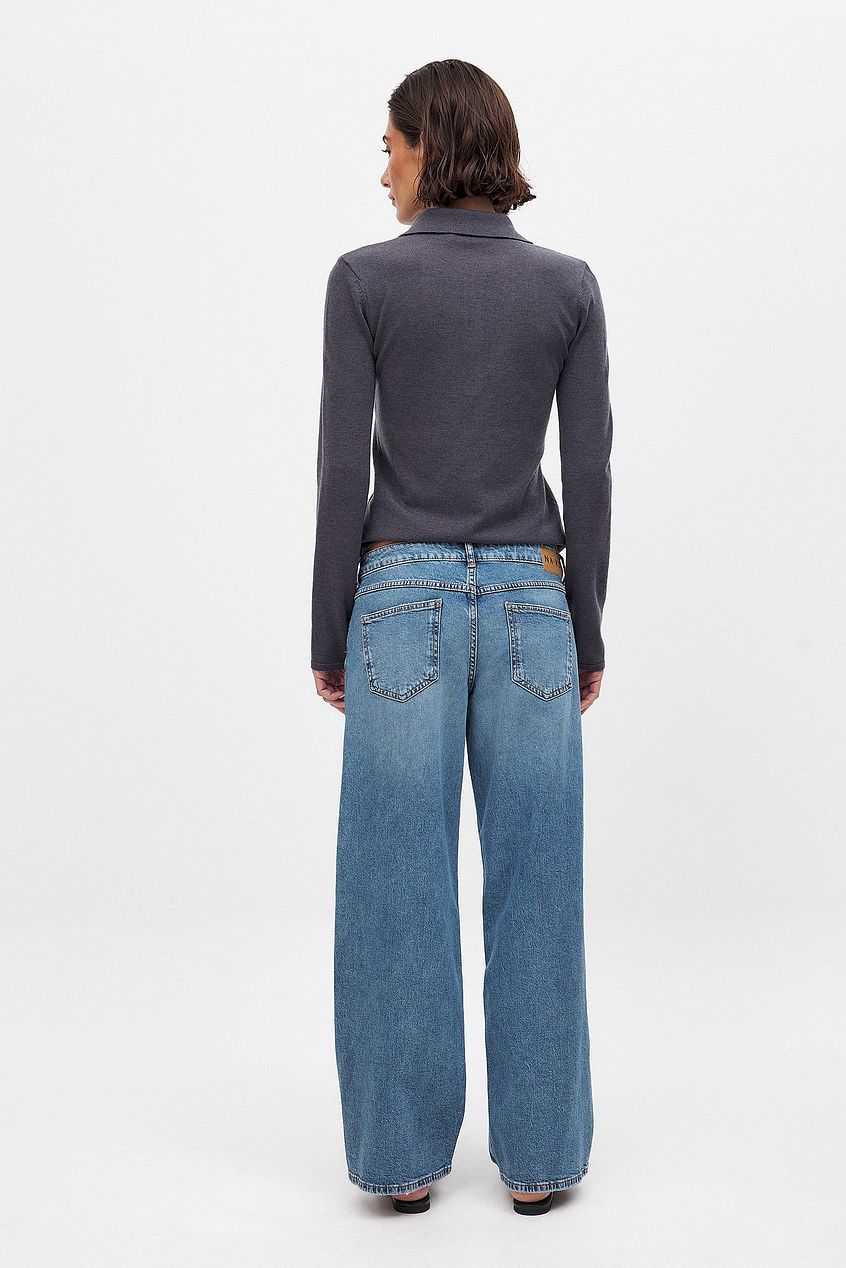 Women Wide Leg Mid Waist Jeans – Trendy Mid-Rise Wide Leg Denim for Pakistani Women | PRINDA