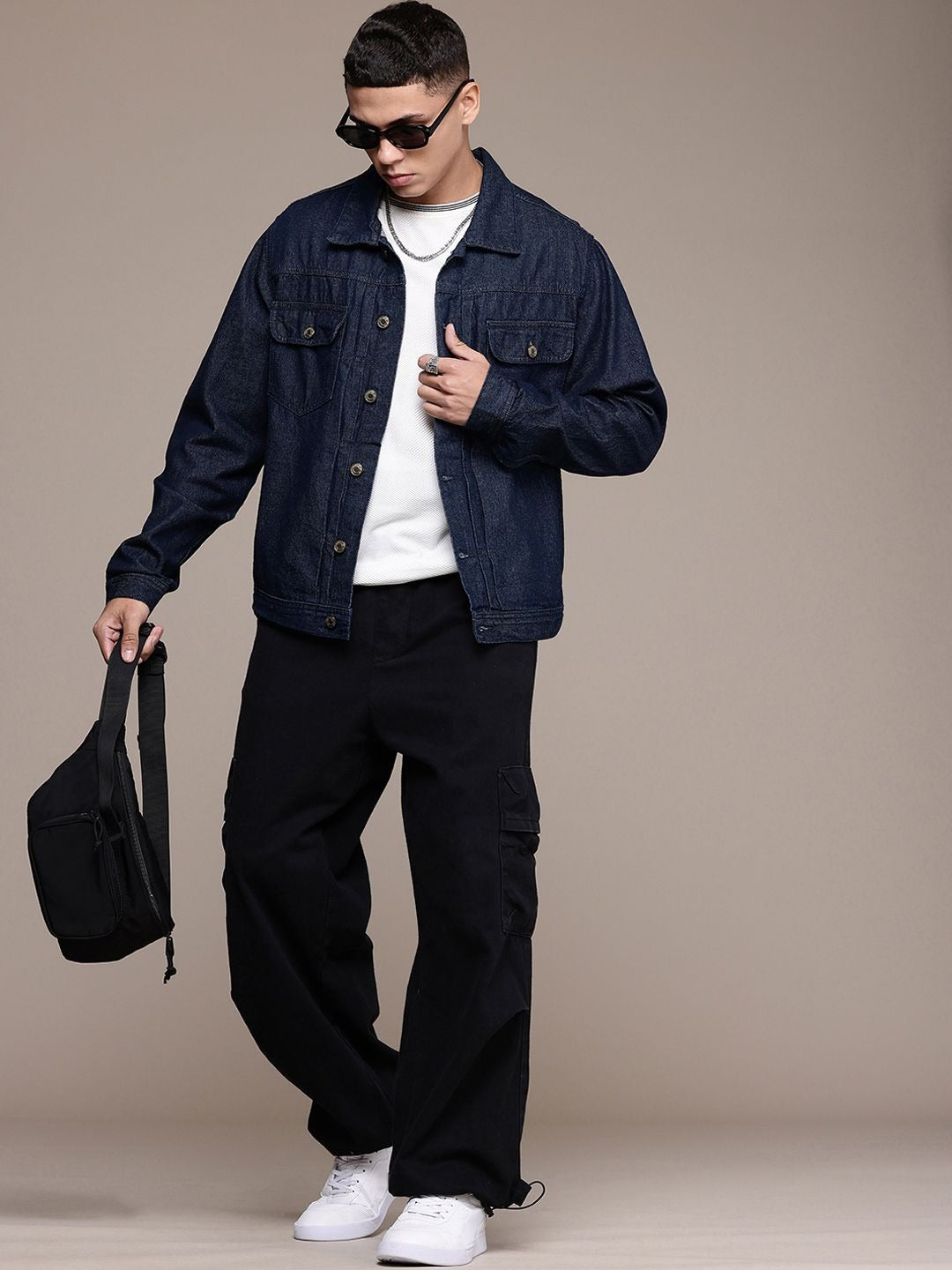The Life Co. Pure Cotton Denim Jacket – Breathable Casualwear for Men in Pakistan | PARINDA