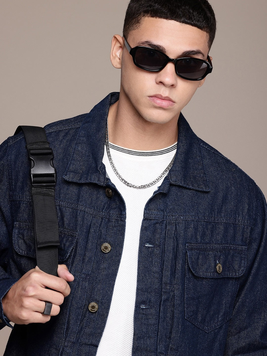The Life Co. Pure Cotton Denim Jacket – Breathable Casualwear for Men in Pakistan | PARINDA
