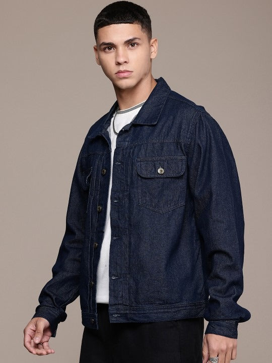 The Life Co. Pure Cotton Denim Jacket – Breathable Casualwear for Men in Pakistan | PARINDA