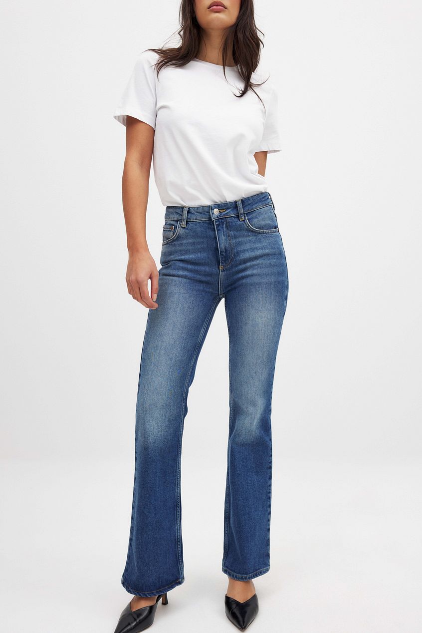 Women High Waist Flared Denim – High Rise Flare Jeans, Vintage Revival for Pakistani Women | PRINDA