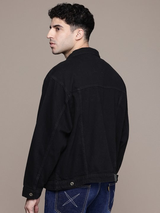 The Life Co. Oversized Trucker Pure Cotton Denim Jacket – Stylish Streetwear for Men in Pakistan | PARINDA