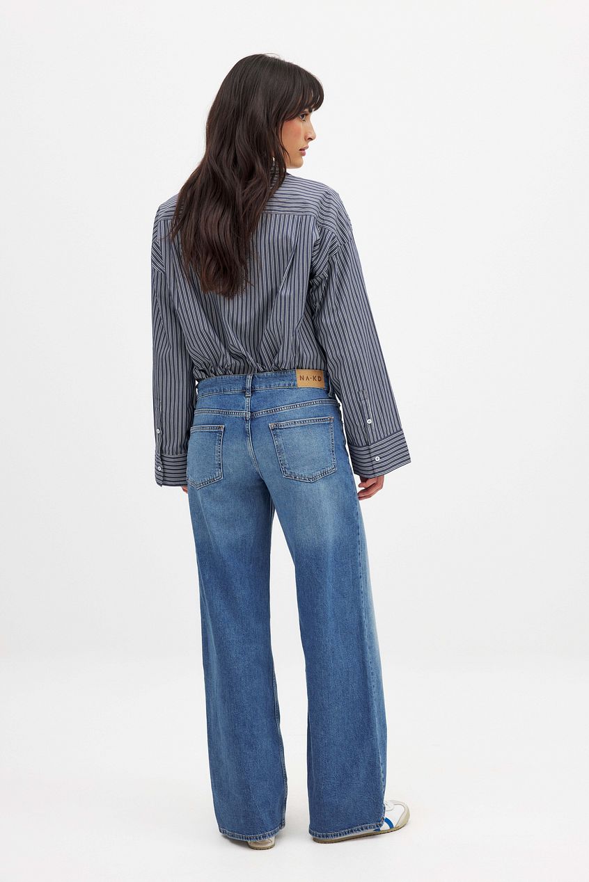 Women Low Waist Wide Leg Denim – Low-Rise Wide Leg Baggy Jeans for Pakistani Streetwear | PRINDA