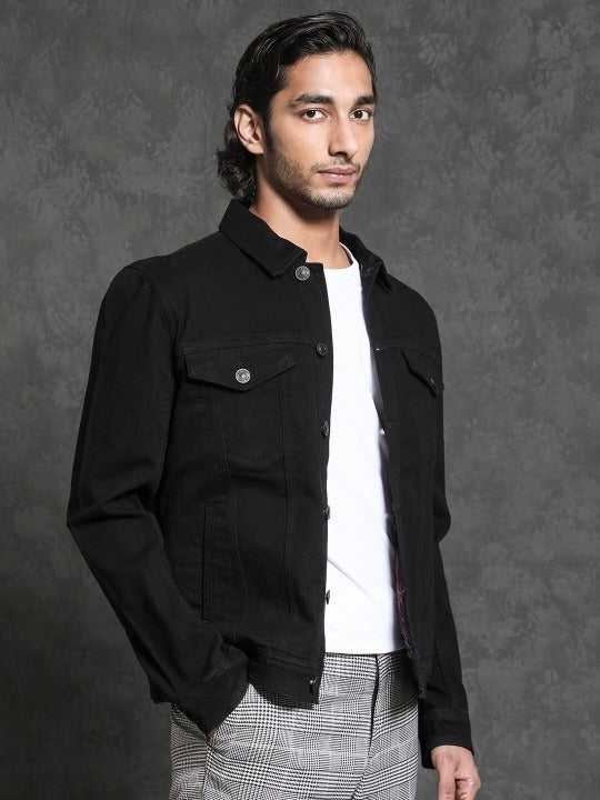 Men Tonk Tailored Fit Cotton Denim Jacket – Smart, Lightweight Outerwear for Pakistani Style | PARINDA