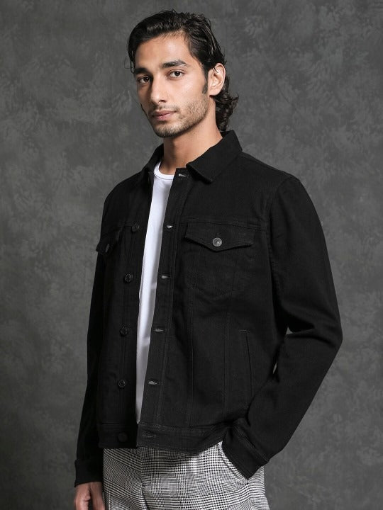 Men Tonk Tailored Fit Cotton Denim Jacket – Smart, Lightweight Outerwear for Pakistani Style | PARINDA