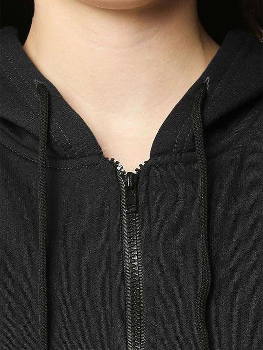 Women Hooded Zipper — Full-Zip Cotton Hoodie with Kangaroo Pockets | PRINDA Pakistan