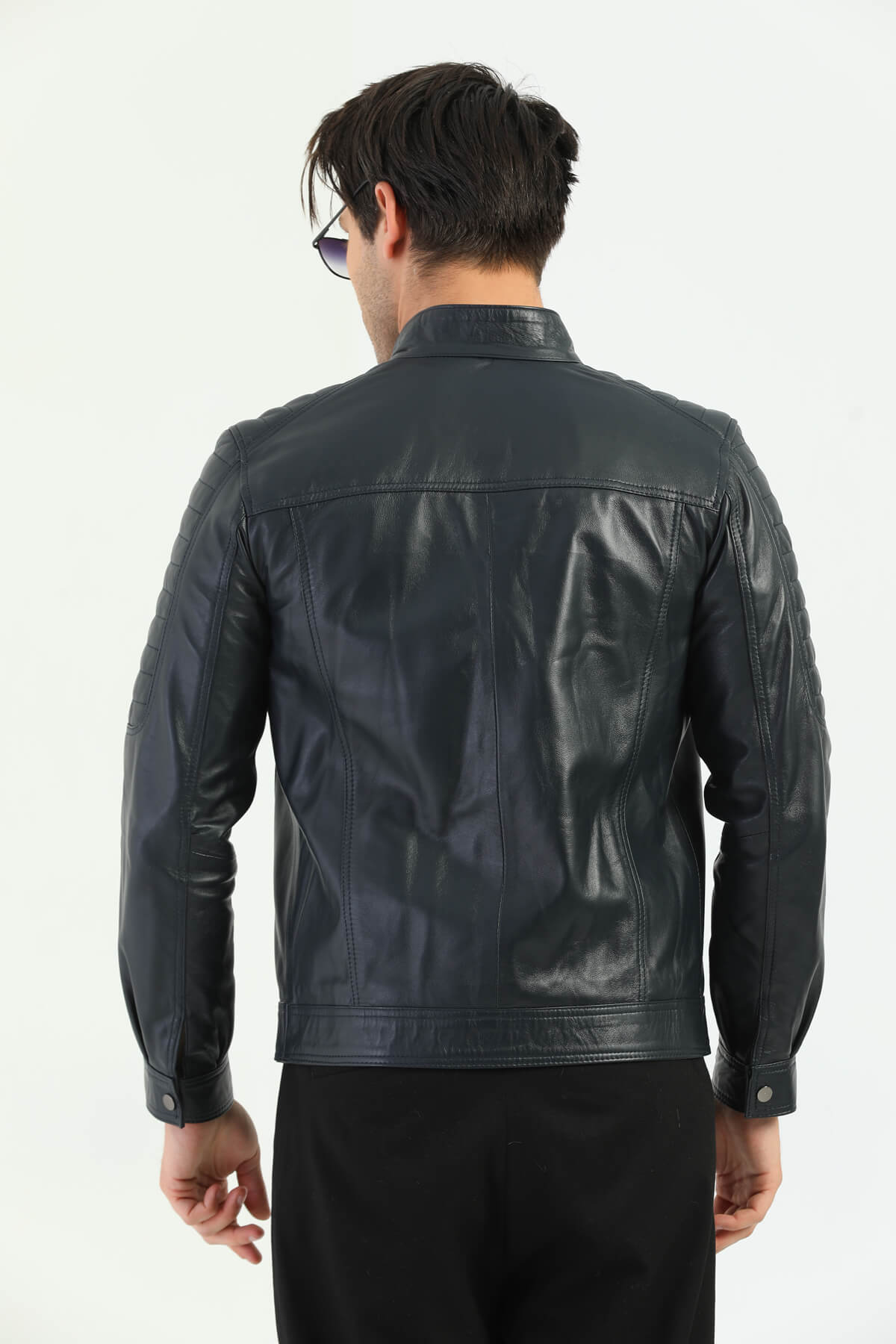 PRINDA Glasgow Black Men's Leather Jacket