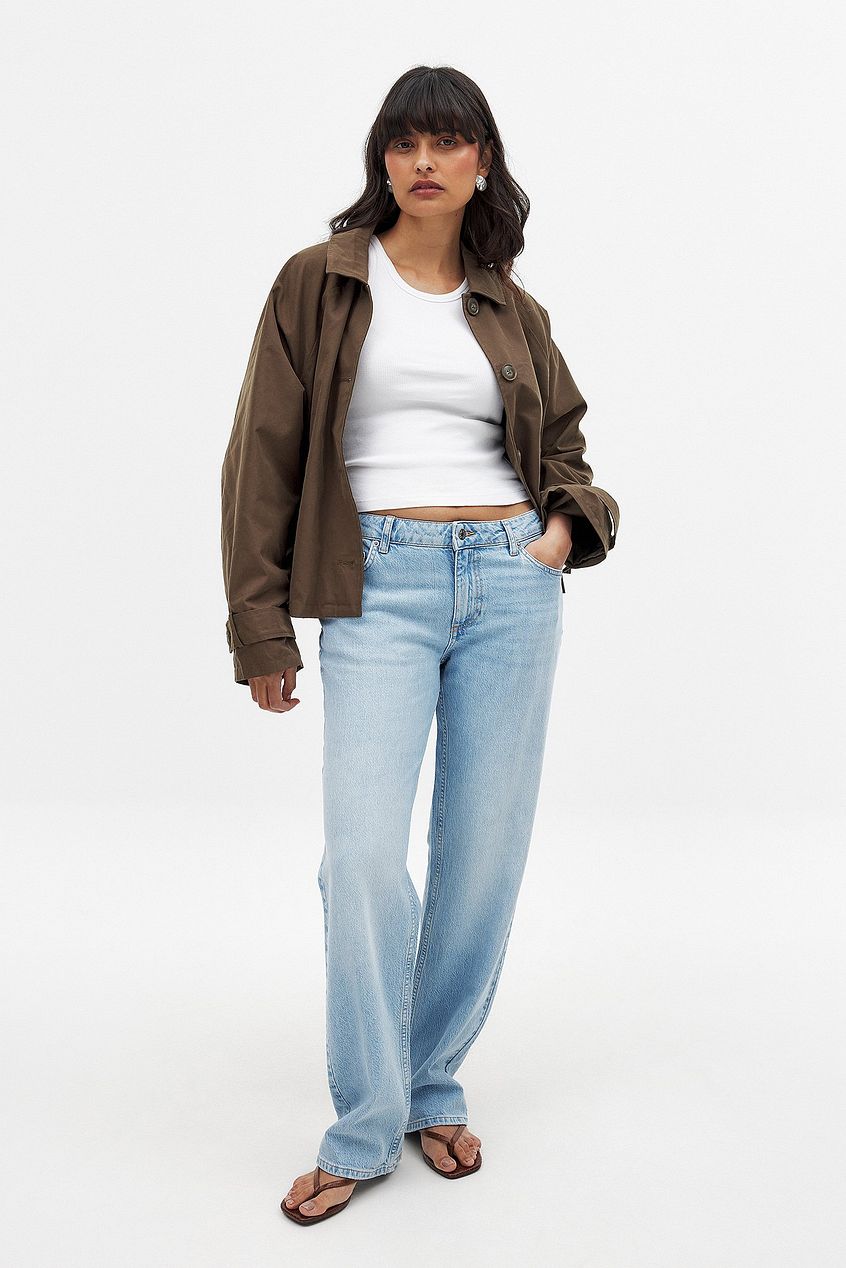 Women Straight Low Waist Jeans – Low-Rise Straight Leg Denim, Street-Ready Comfort | PRINDA