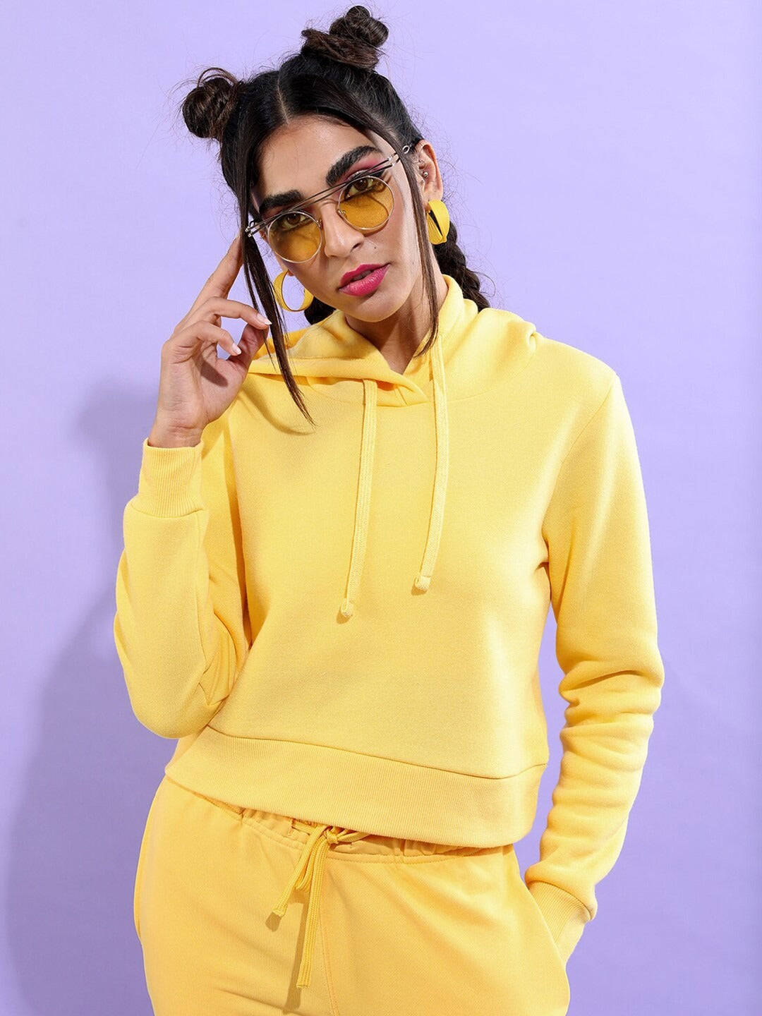 Hooded Cotton Pullover Hoodie — Women’s Soft Fleece Kangaroo Pocket | PRINDA Pakistan