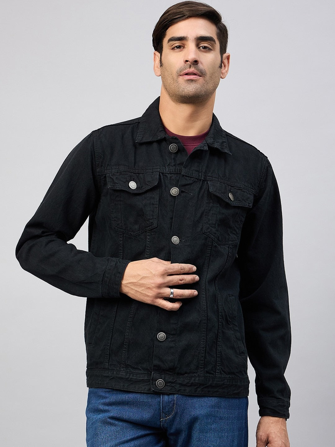 Lightweight Denim Jacket for Men in Pakistan – Stylish Cotton Outerwear by PARINDA