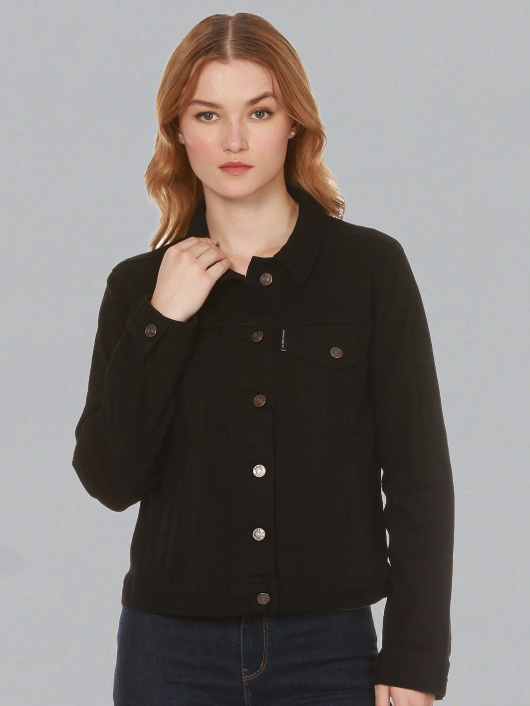 Women Lightweight Crop Outdoor Denim Jacket – Breathable Packable Layer for Pakistan | PARINDA