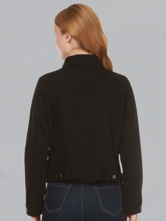 Women Lightweight Crop Outdoor Denim Jacket – Breathable Packable Layer for Pakistan | PARINDA