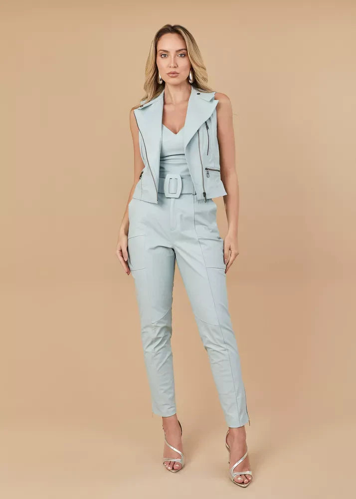 PRINDA Baby Sky Women's Genuine Leather Vest