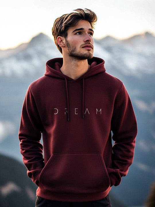 Men Printed Hooded Sweatshirt – Trendy Graphic Hoodies for Winter in Pakistan | PRINDA