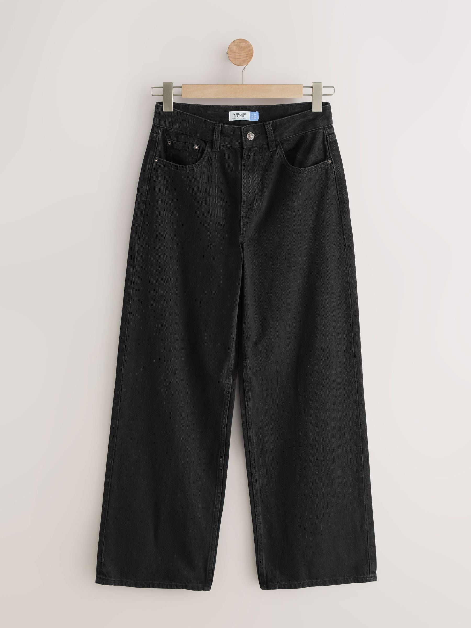 Women Black Wide Leg Jeans – Trendy High Waist Denim Pants for Pakistan | PRINDA