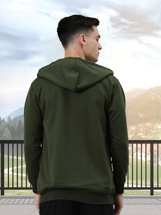 Men Hooded Front-Open Sweatshirt – Stylish Zip-Up Hoodies for Men in Pakistan | PRINDA