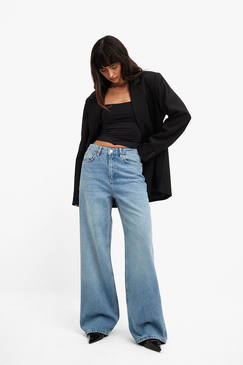 Wide High Waist Jeans for Women – Flattering High-Rise Wide-Leg Denim in Pakistan | PRINDA