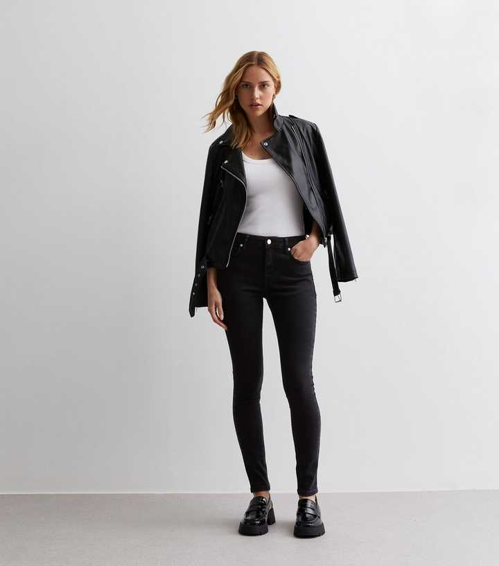 Black Low Rise Lau Skinny Jeans - PRINDA - Jeans -