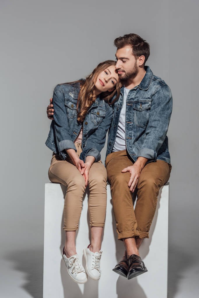 Couple Denim Jacket Blue - PRINDA - Denim Jackets -