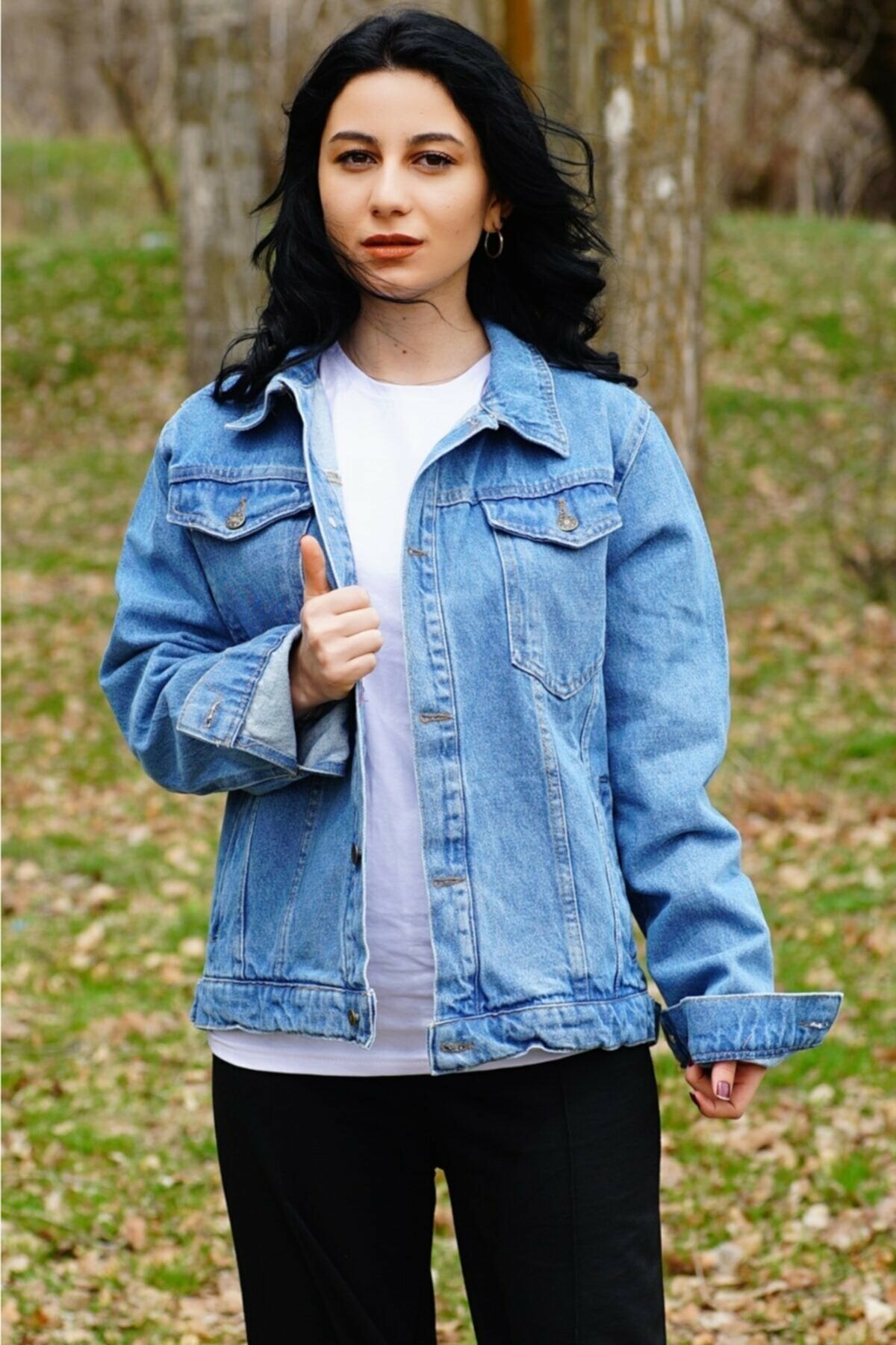 Couple Denim Jacket Light Blue - PRINDA - Denim Jackets -