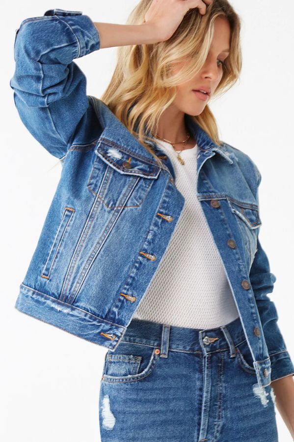 Distressed Women Jacket - PRINDA - Denim Jackets -