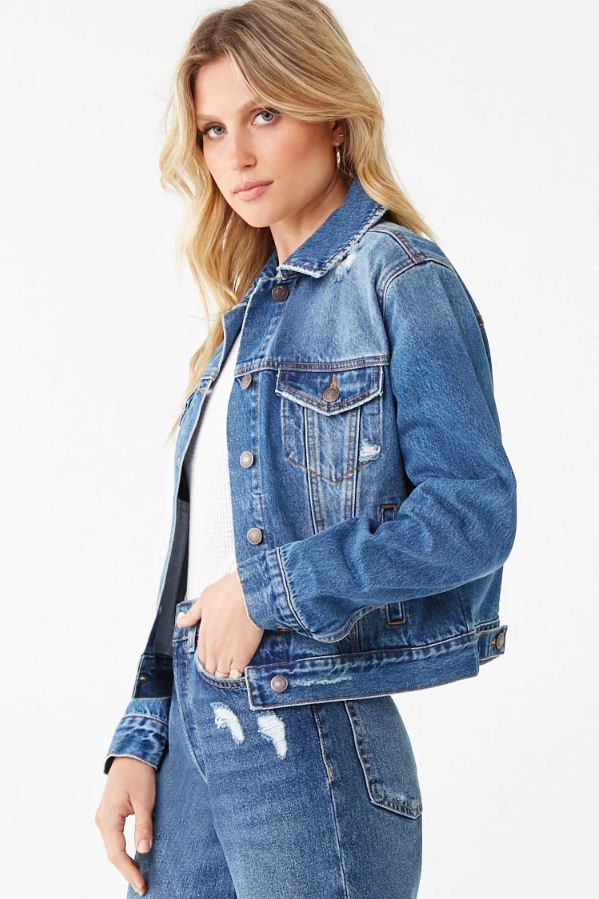 Distressed Women Jacket - PRINDA - Denim Jackets -