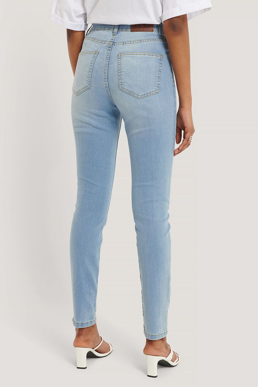 Fake Pocket Skinny Jeans For Womens - PRINDA - Jeans -