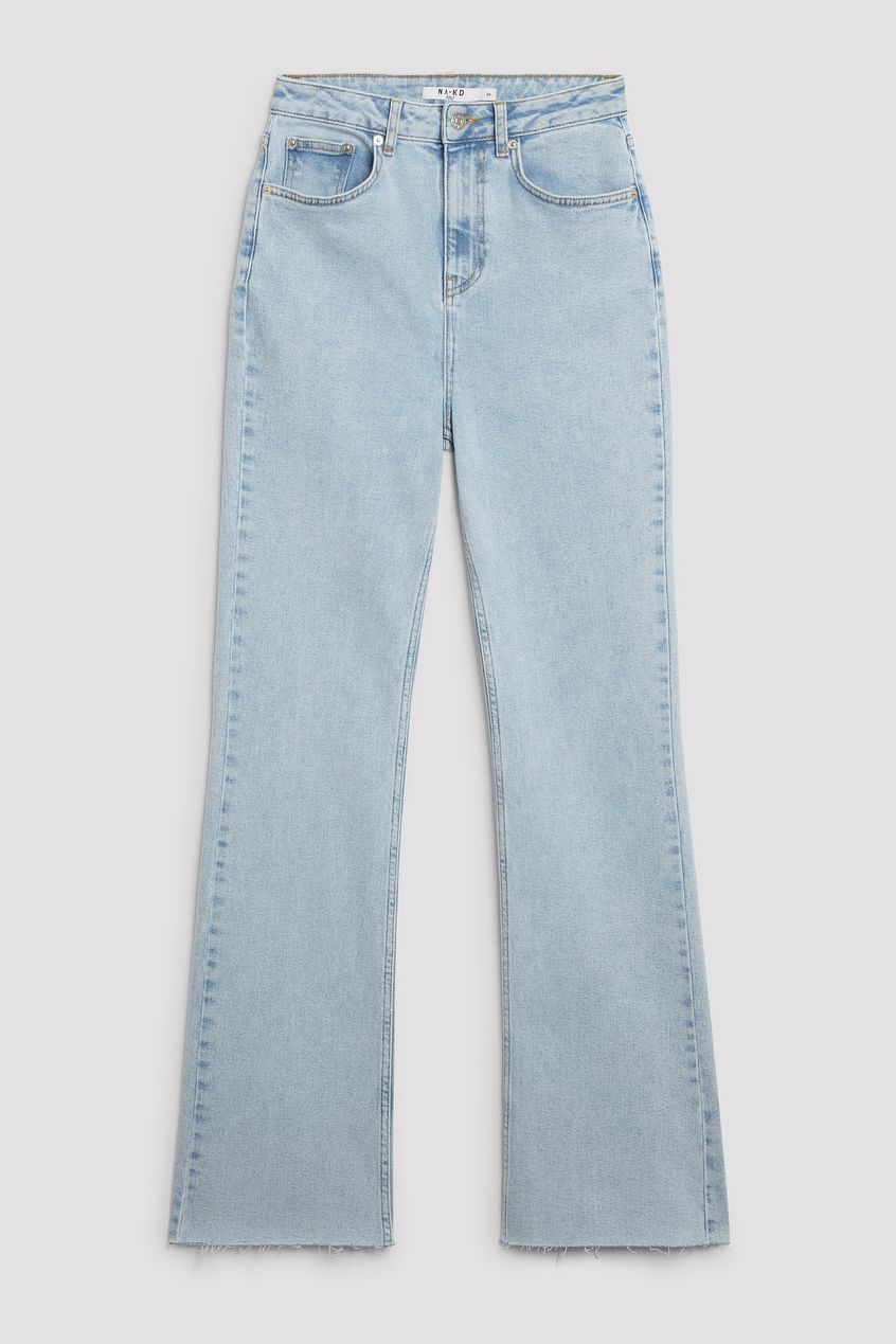 Flared High Waist Jeans For Womens - PRINDA - Jeans -