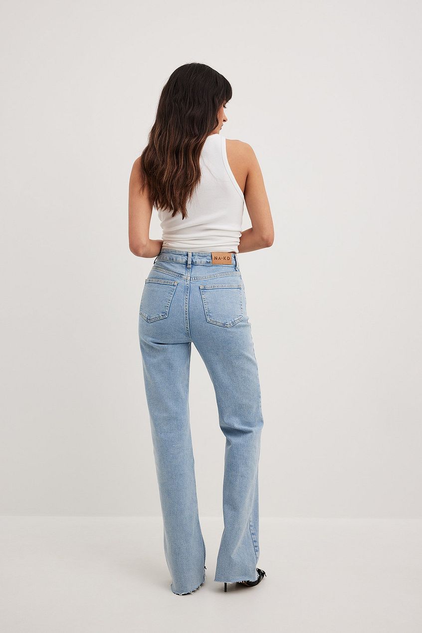 Flared High Waist Jeans For Womens - PRINDA - Jeans -