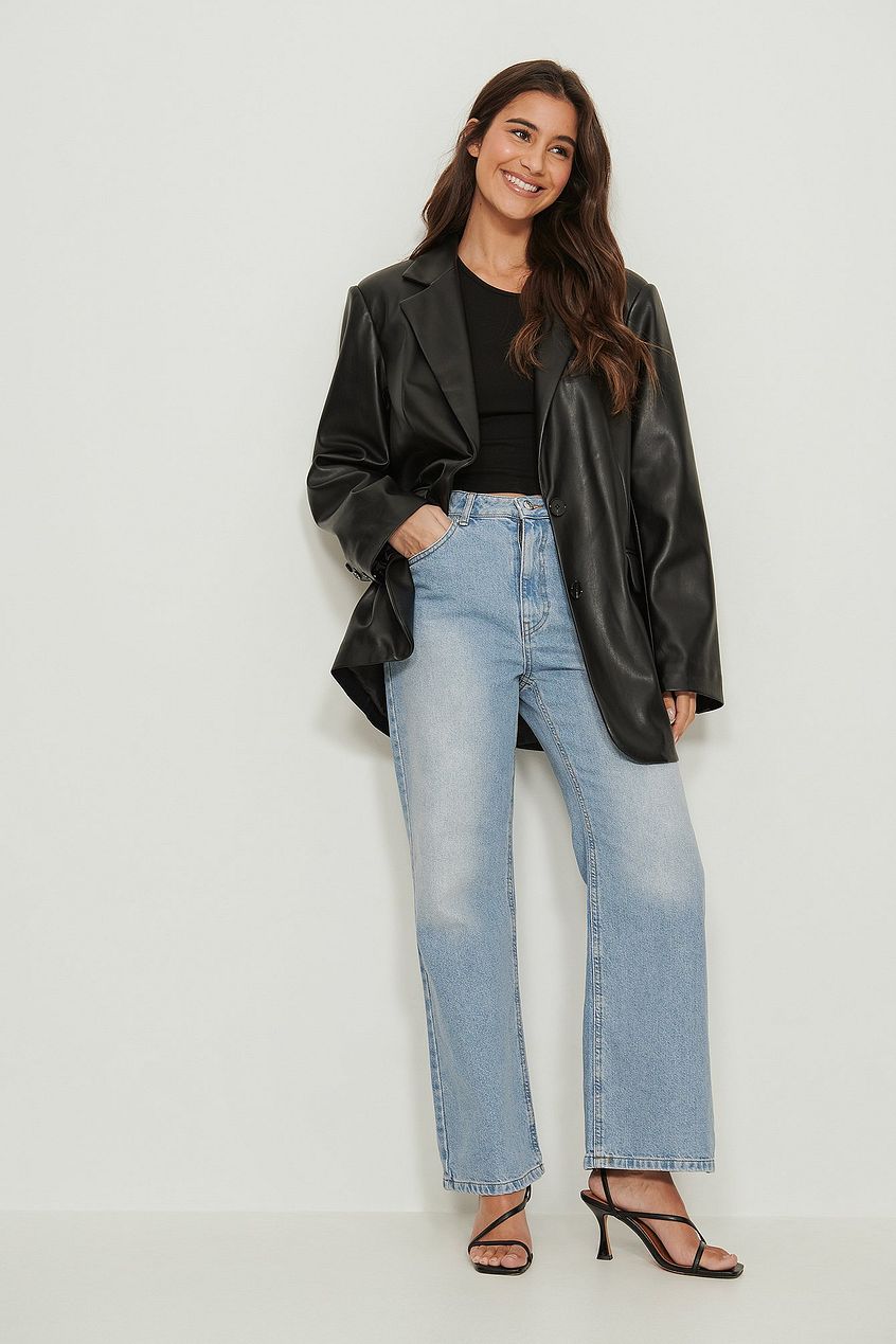 Highwaist Relaxed Jeans For Womens - PRINDA - Jeans -