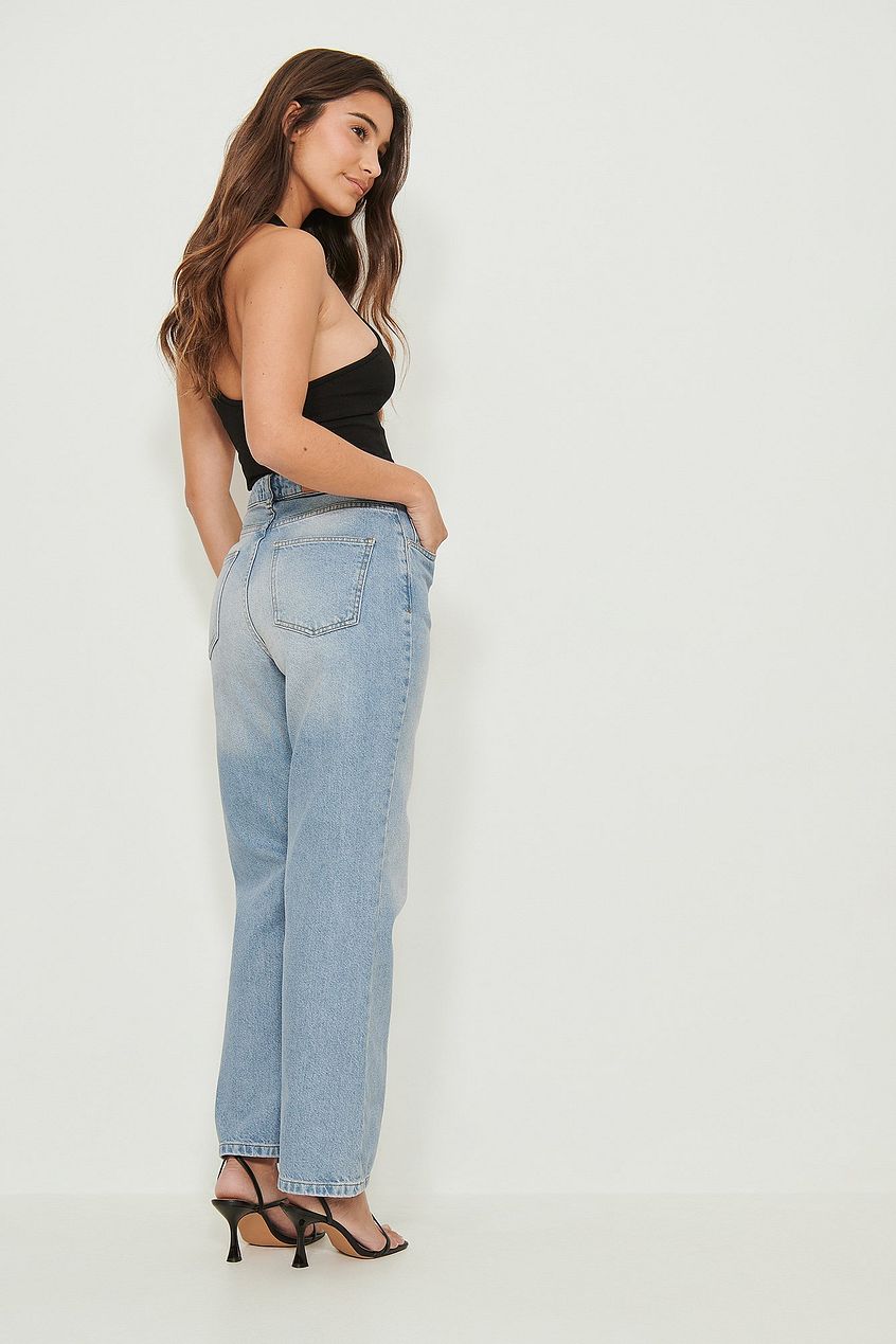 Highwaist Relaxed Jeans For Womens - PRINDA - Jeans -