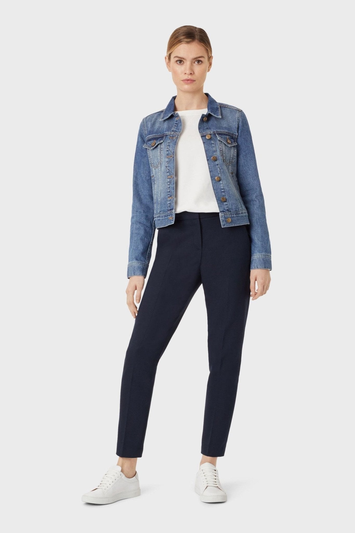 Hobbs Blue Mariam Jacket - PRINDA - Denim Jackets -