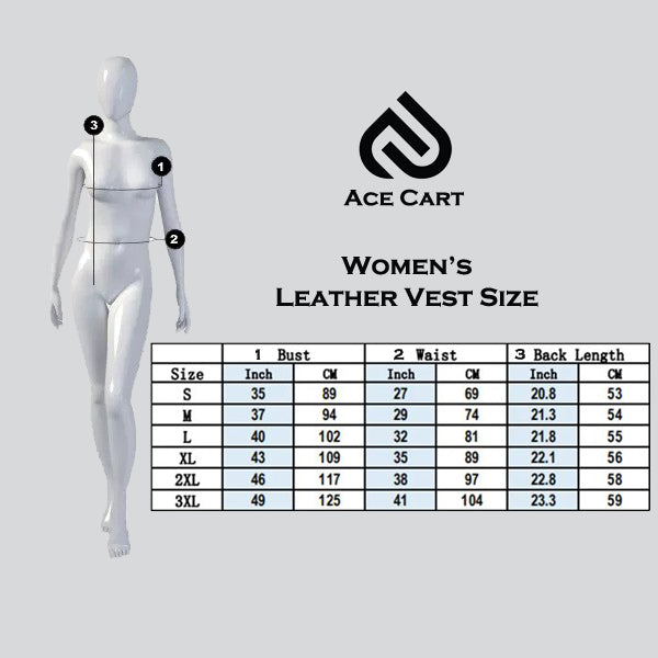 PRINDA Taupe Women's Biker Genuine Leather Vest