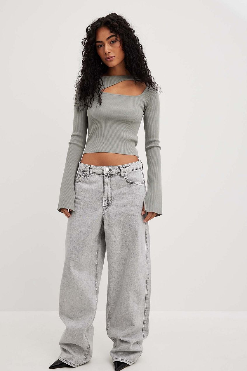 Loose Low Waist Long Jeans For Womens - PRINDA - Jeans -